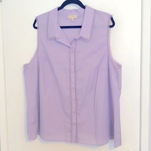 ModCloth Lace Detail Short Sleeve Button Down